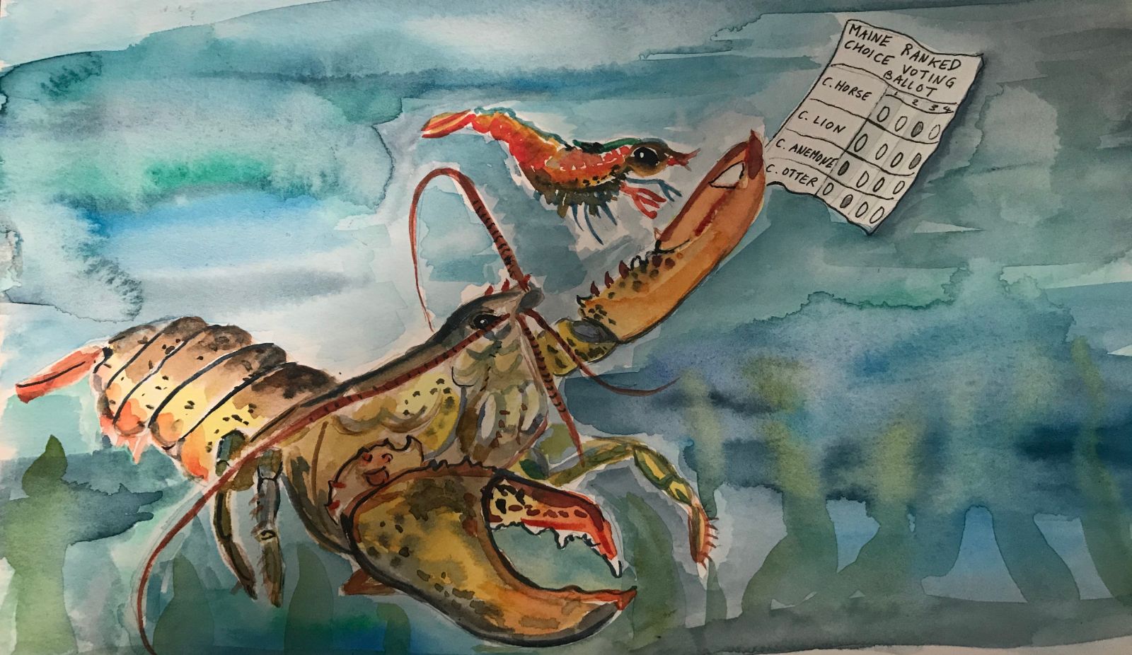 Lobster illustration from Substack piece: It's Not Just Who You Vote For, It's How