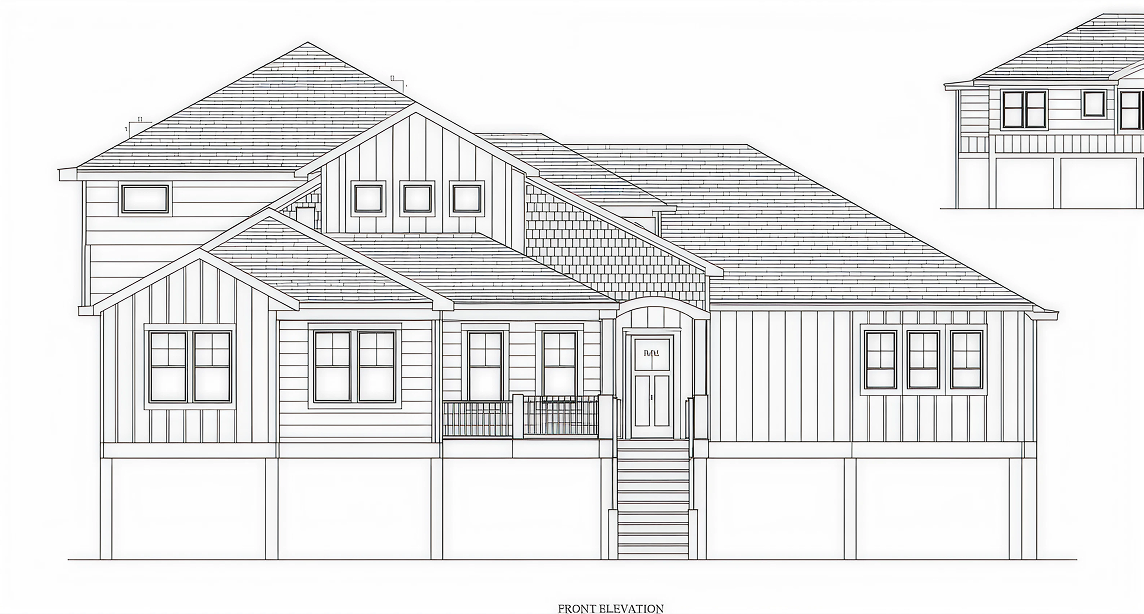 An architectural plan of a building.