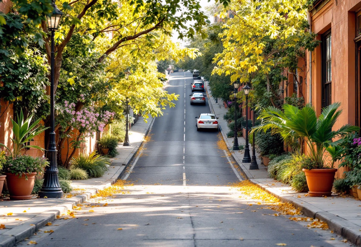 urban street with vehicles [background image]