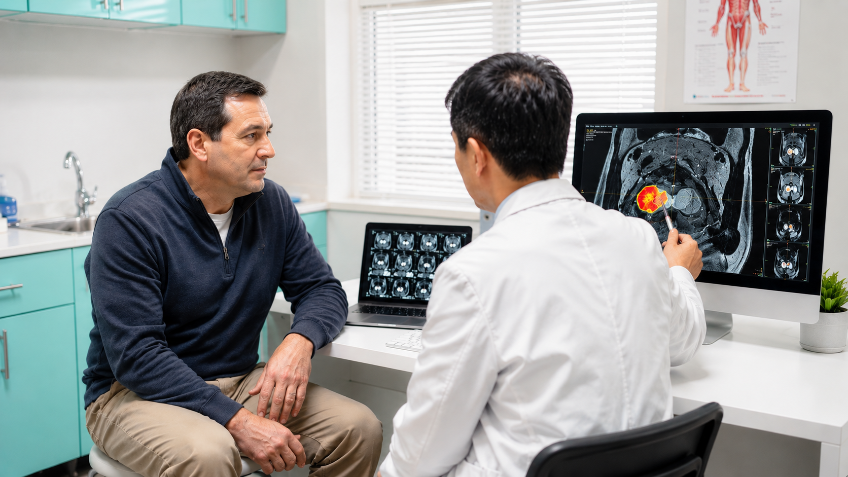 Prostate Cancer Patient and Doctor