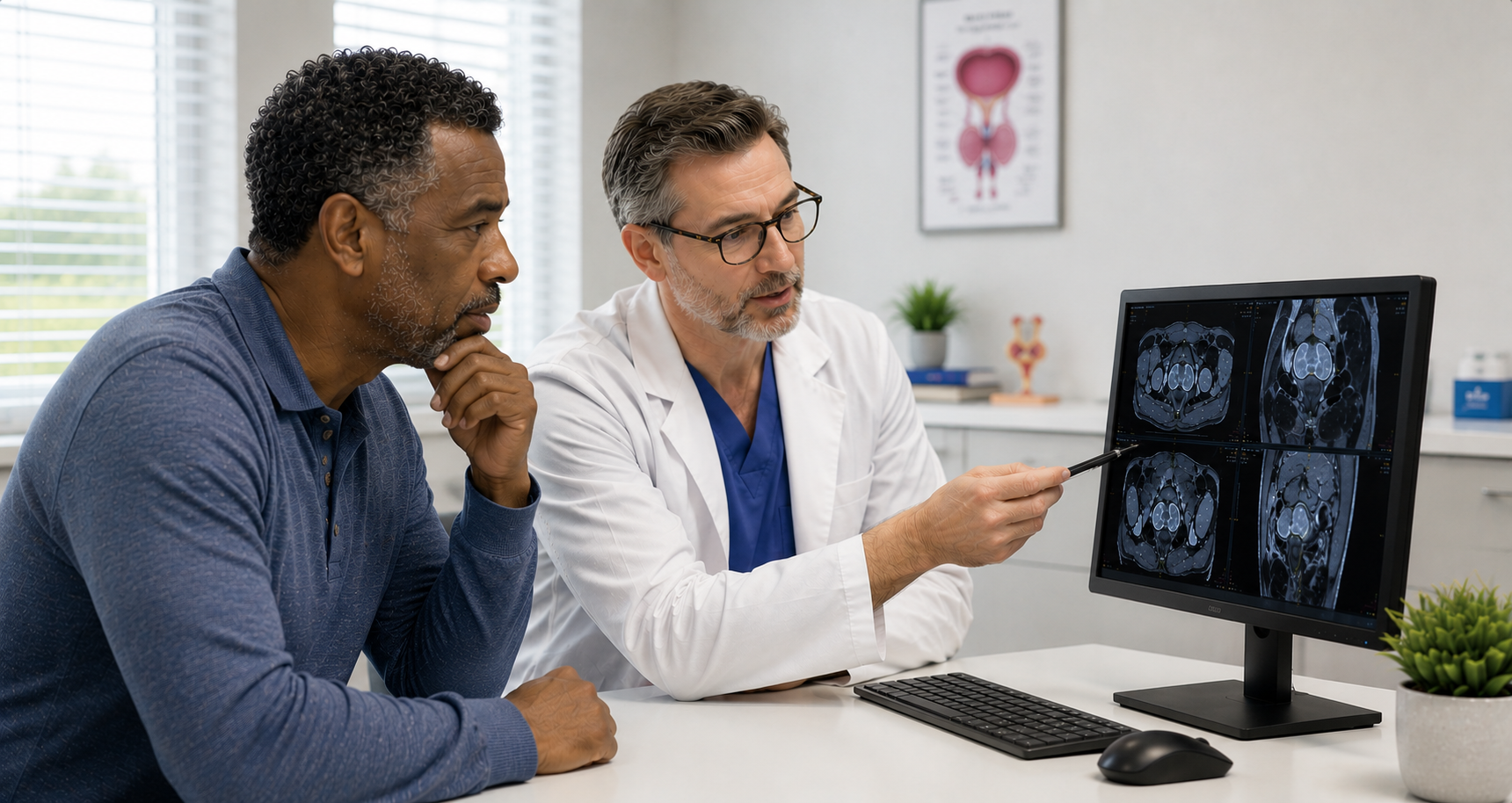 Prostate Cancer Patient and Doctor