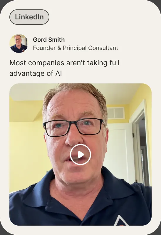 Example LinkedIn post made with Gordie