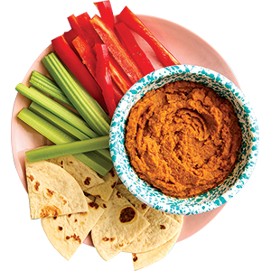 Carrot Humms served to children at a childcare centre by Kids Gourmet Food