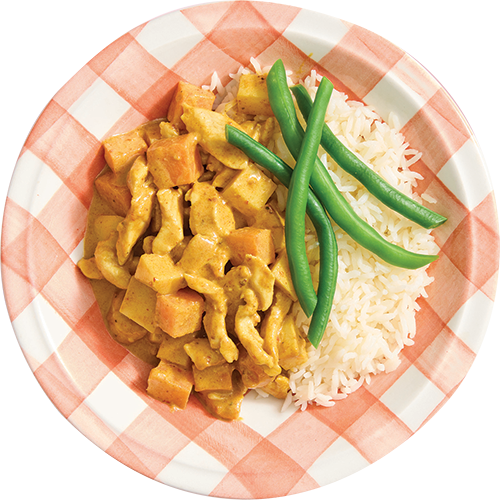 Massaman Chicken Meal served to children at a childcare centre by Kids Gourmet Food