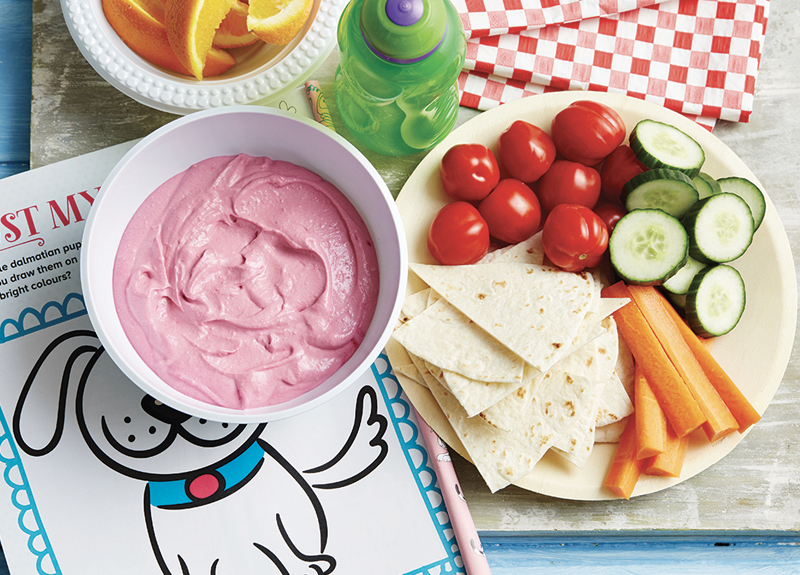 Beetroot Dip Tortilla