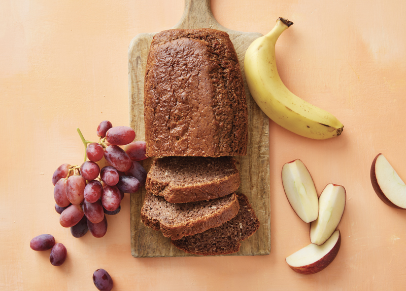 Apple Cocoa Banana Loaf