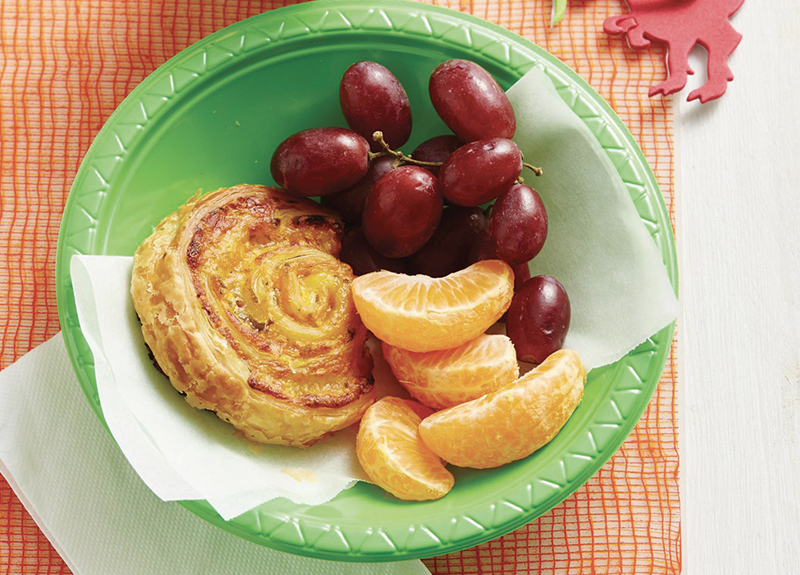 Pumpkin Cheese Spinach Scrolls