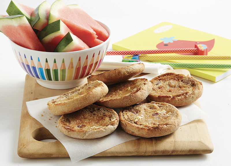Fruit Spiced English Muffins