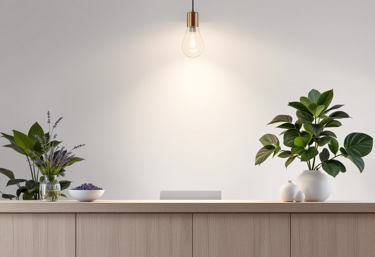 image of welcoming front desk area (for a wellness center)