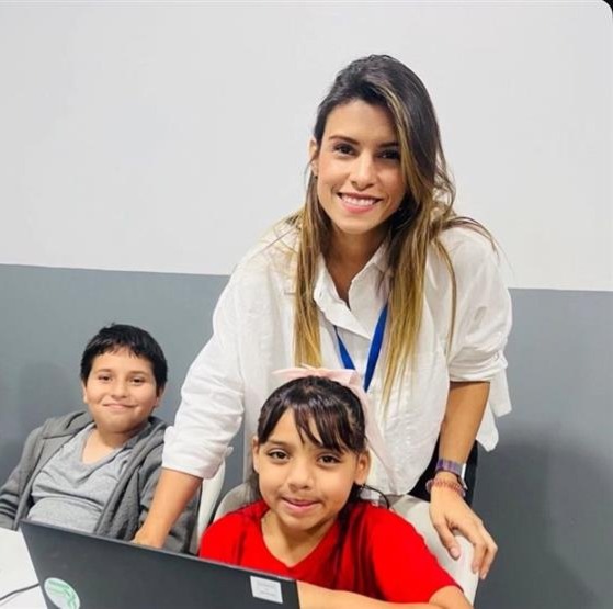 image of people interacting with devices (for a consumer apps)