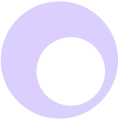 Circular ring with a pixelated, gradient light purple color on a white background.