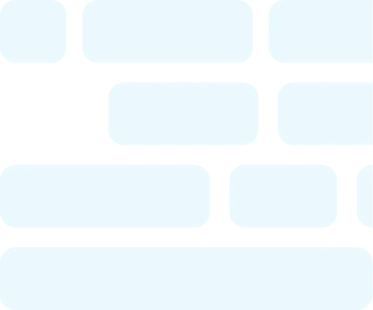 Light blue rectangular bricks arranged in offset horizontal rows with black gaps in between.