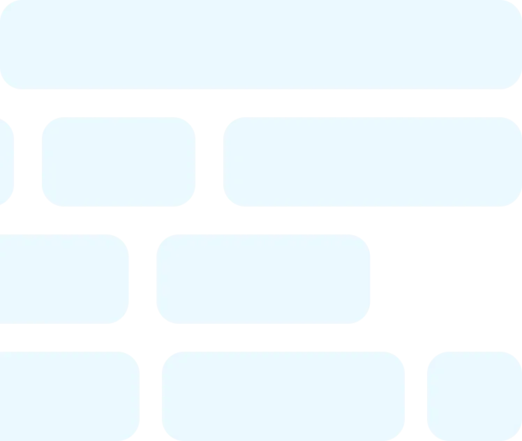 Light blue and black abstract pattern with rounded rectangular shapes arranged in a grid-like formation.