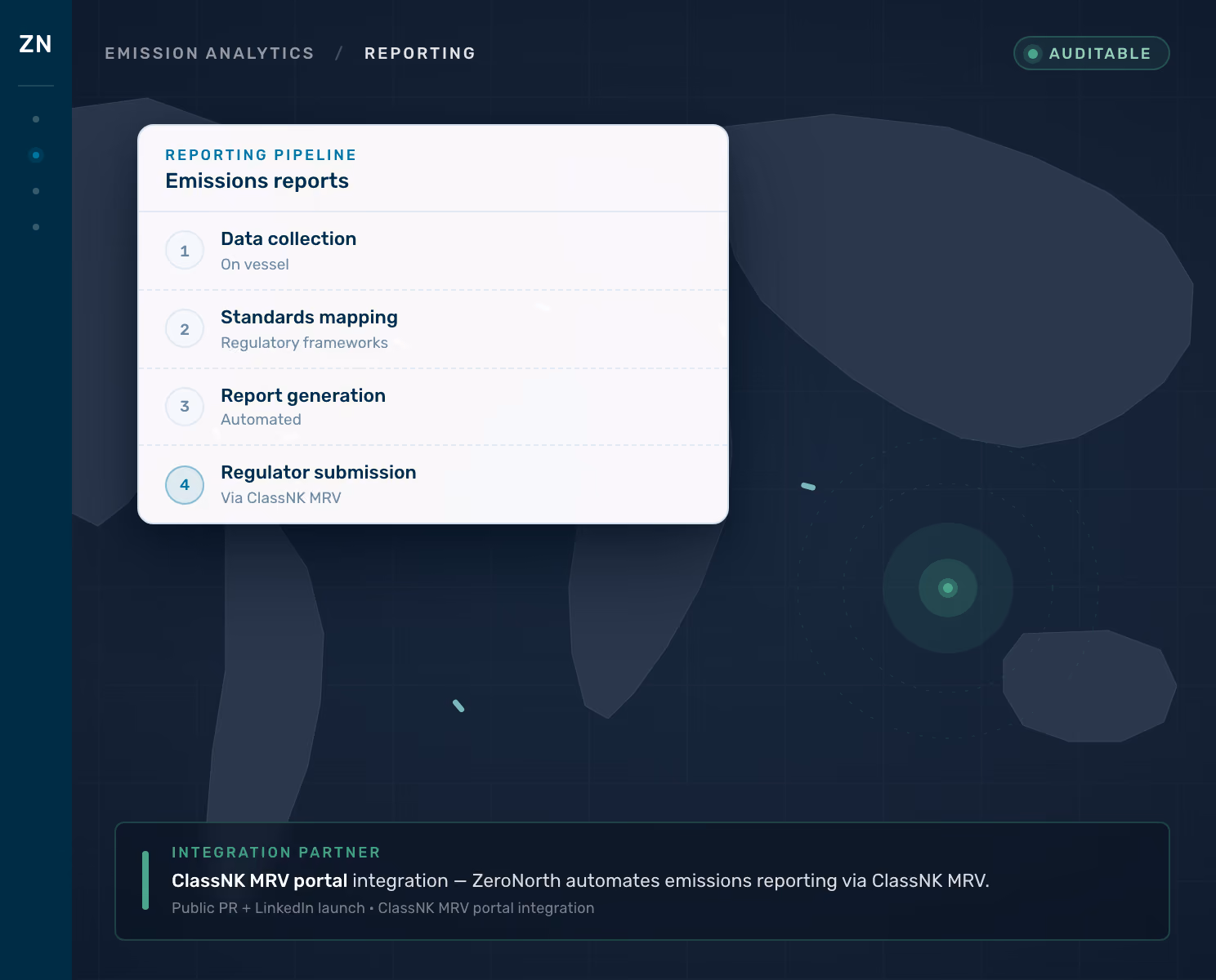 Live voyage plan in the browser