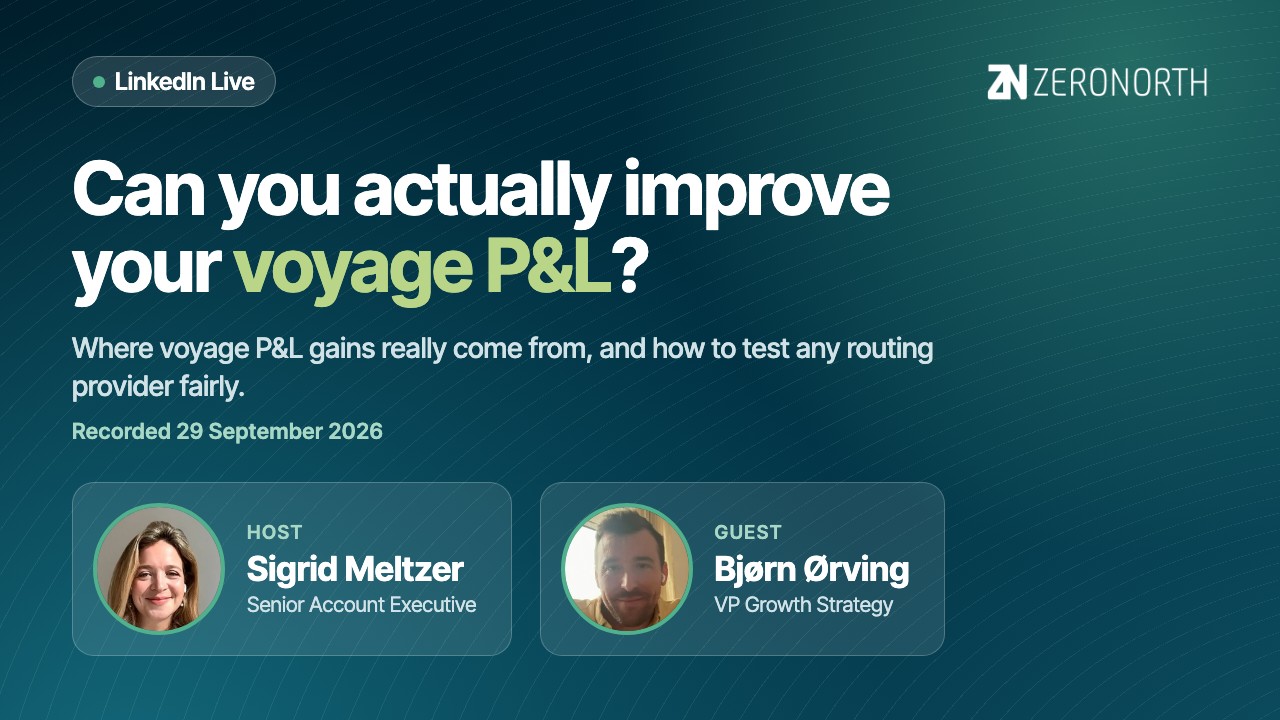 Can you actually improve your voyage P&L? LinkedIn Live with Sigrid Meltzer and Bjørn Ørving