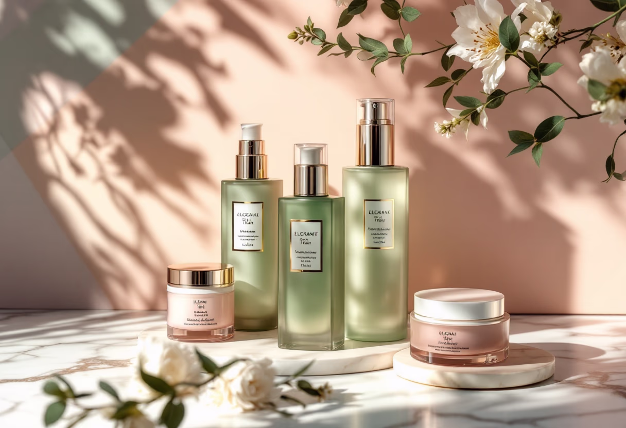 image of skincare products for a salons & spa