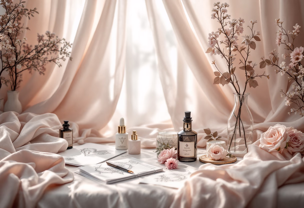 [background image] image of a creative workspace (for a tattoo studio)