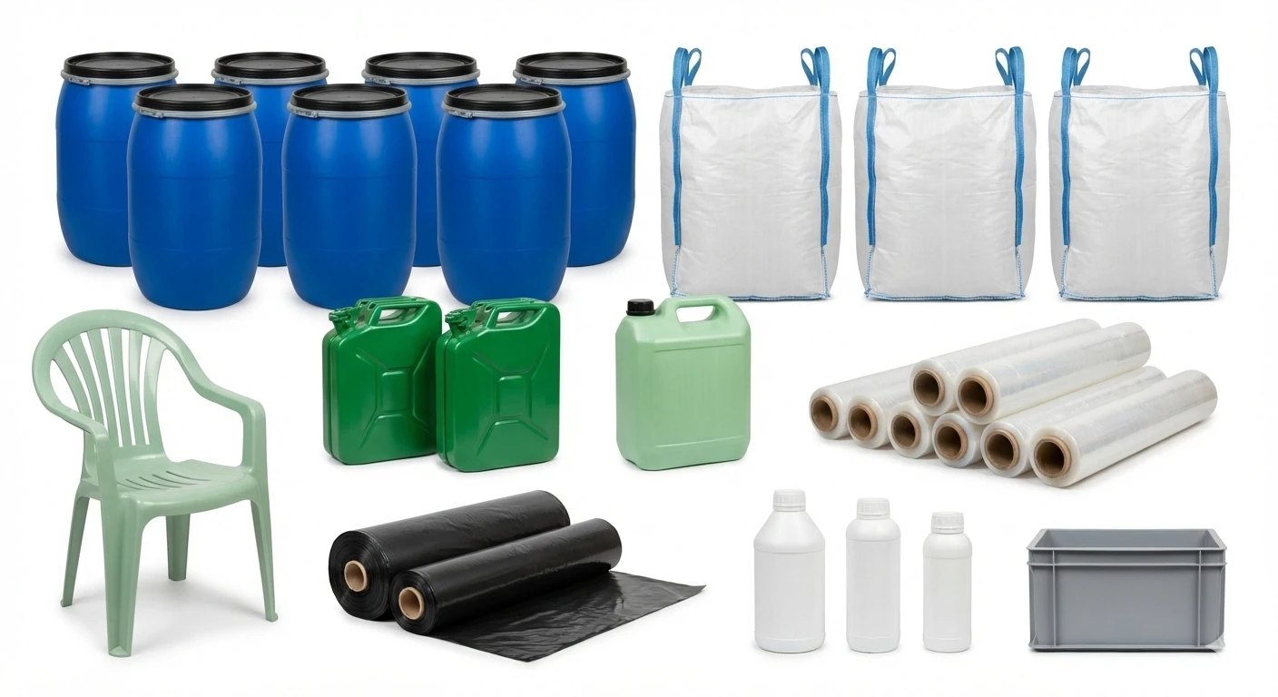 Premium recycled PP, LDPE and HDPE granules from post-consumer and industrial waste for sustainable manufacturing