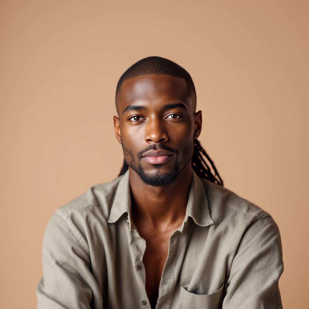 <subject>[headshot] image of customer (for a productivity tools business)</subject>