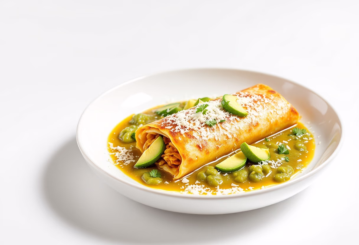image of enchiladas with garnishes