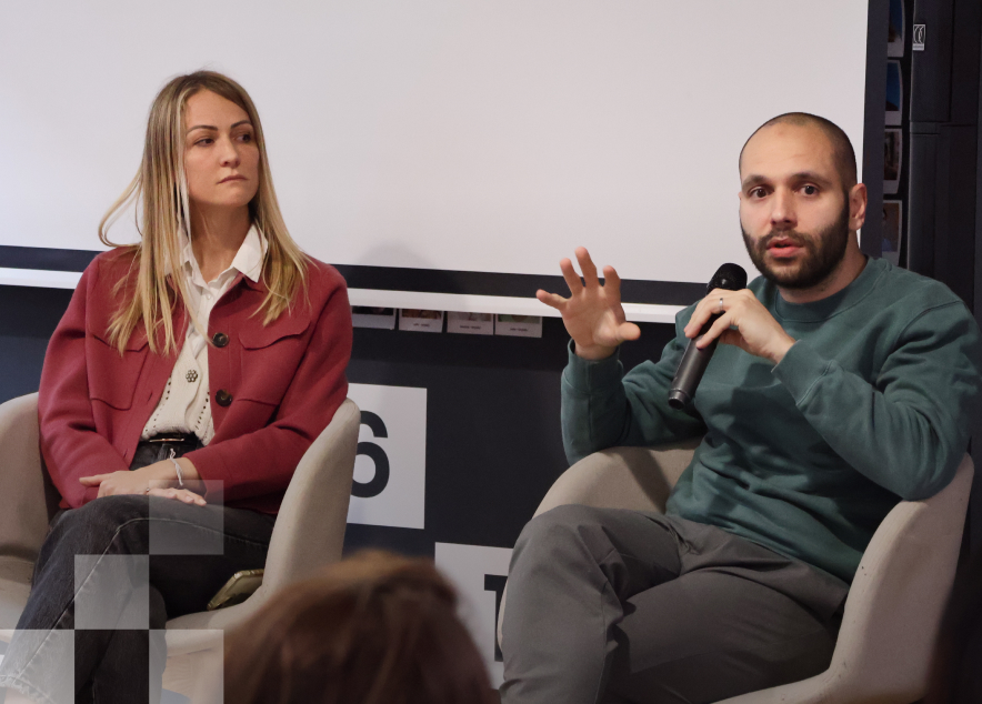 Anne-Laure Plessier et Mehdi Soliman lors de la table ronde sur le product market fit