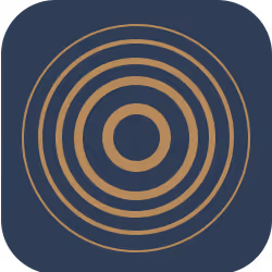 Soulful Media Icon Zielscheibe - Darstellung für Fokus und Leadership