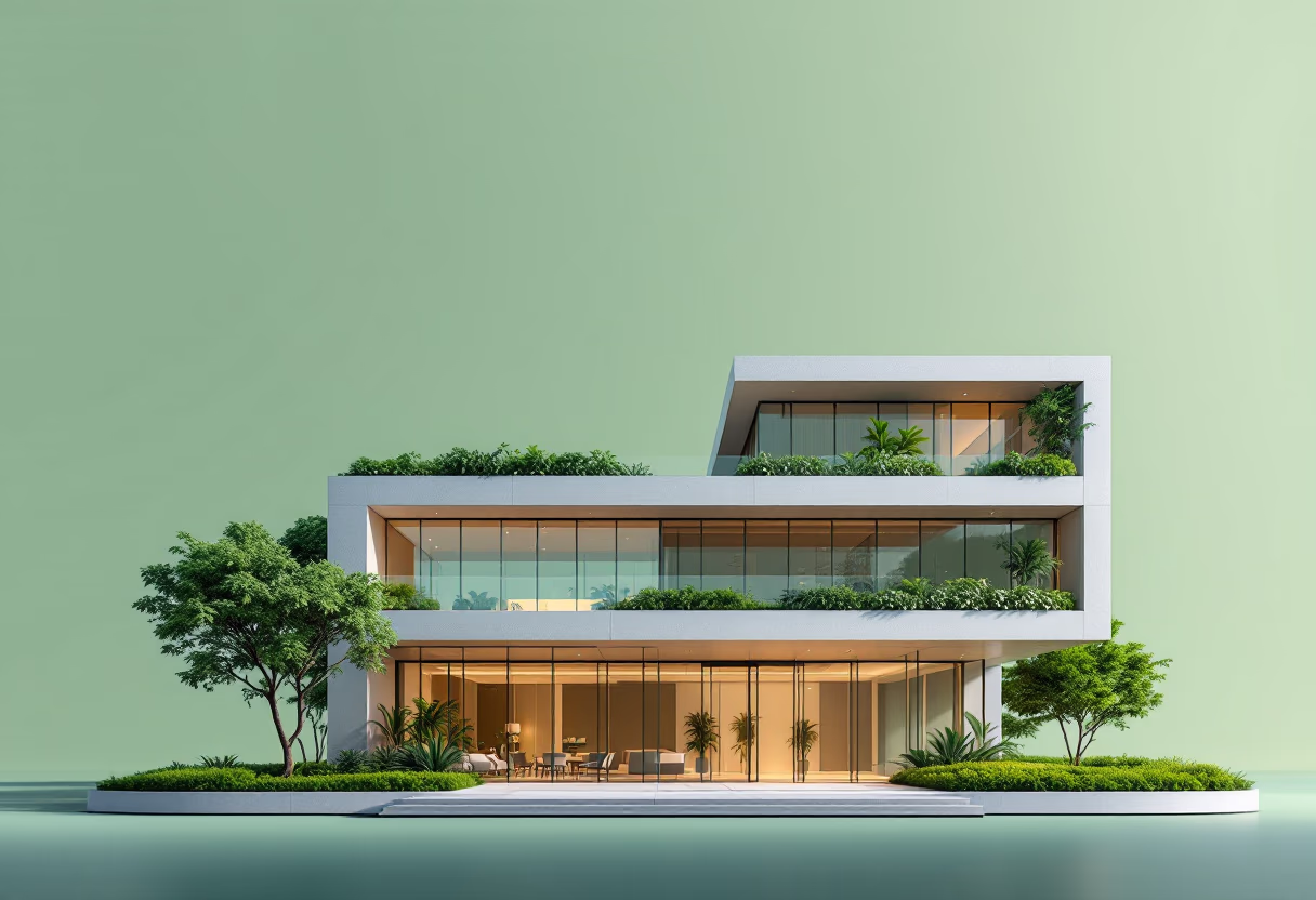 [background image] image of a modern office building for an ai healthcare company