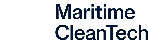 Maritime CleanTech logo with dark blue text on white background.