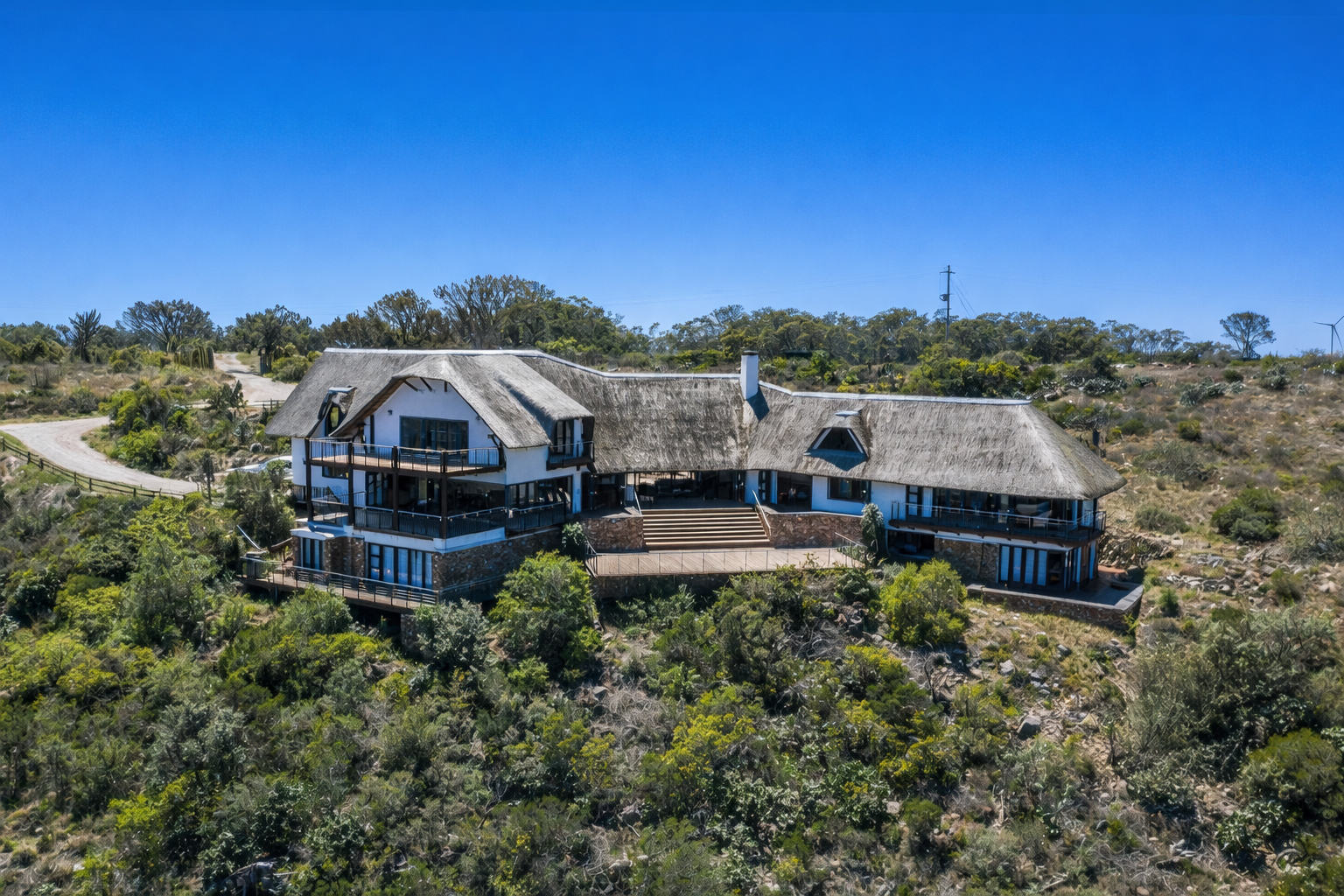 rockdale lodge ontop of a hill over looking the valley below
