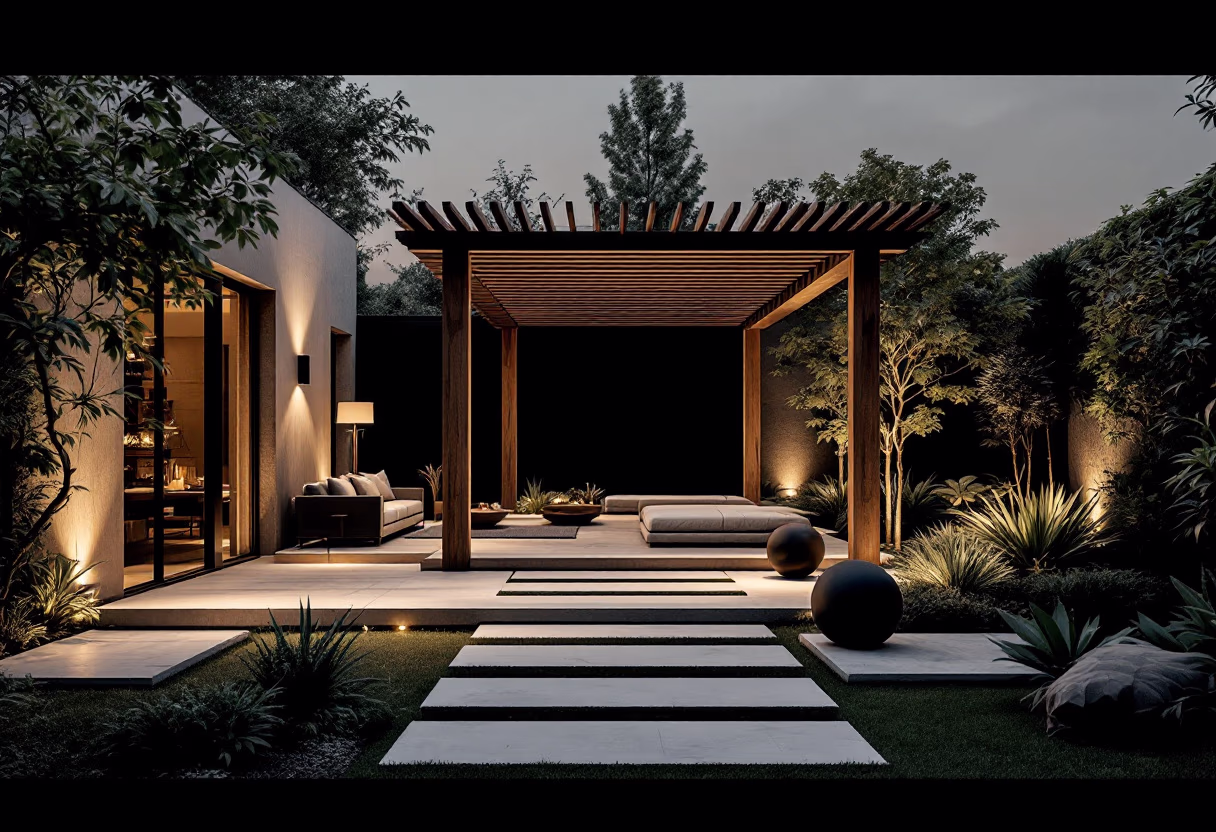 image of a completed backyard project