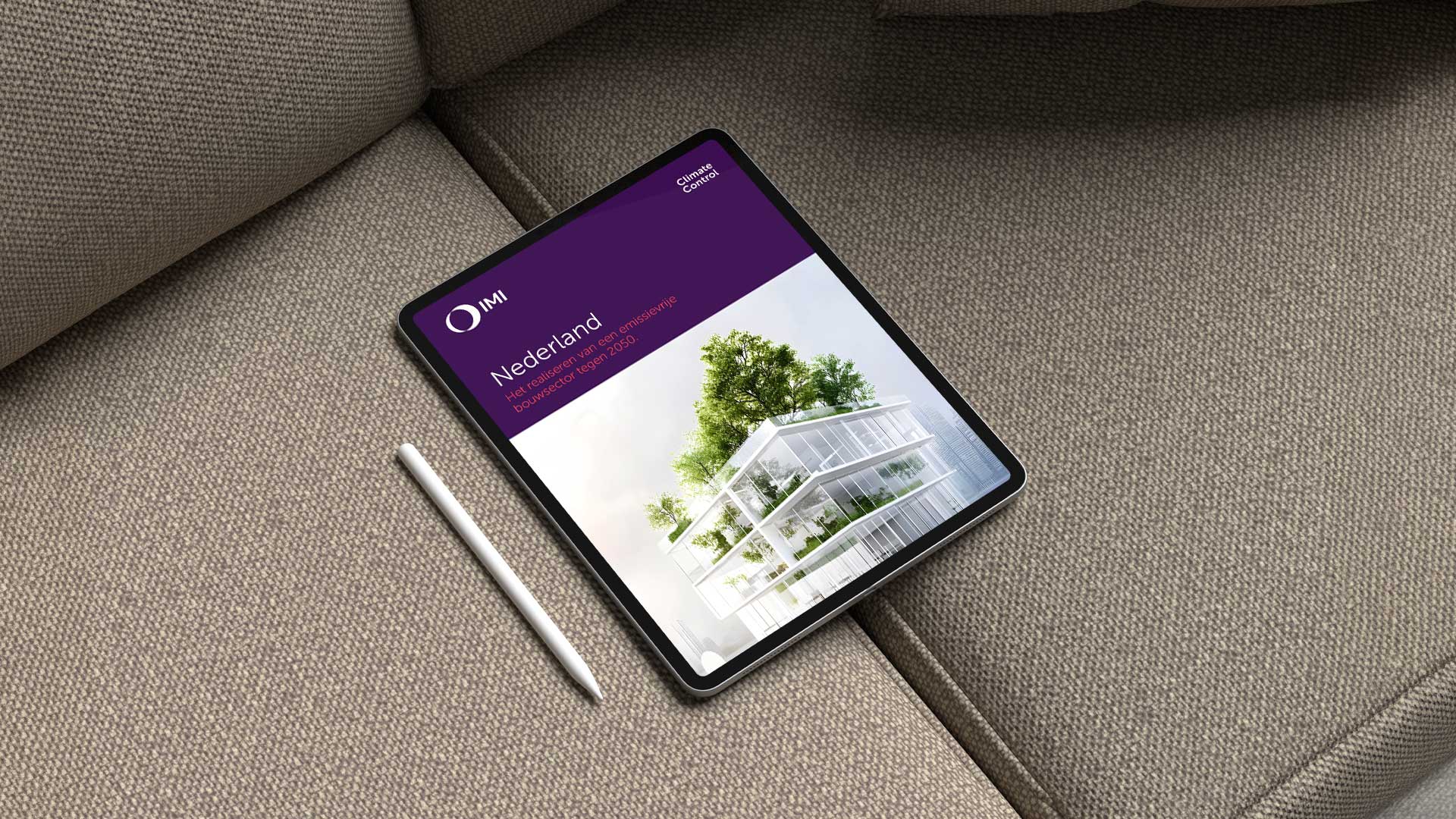 Digital brochure highlighting the Netherlands’ transition toward a zero-emission building sector by 2025 and climate solutions