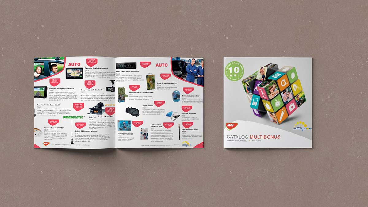 Product catalogue developed for MultiBonus, focused on customer experience, hobby-driven storytelling and vibrant seasonal visual identity.