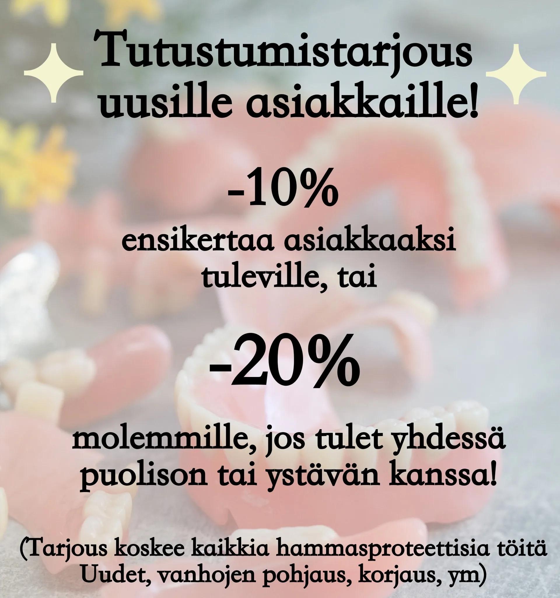 Erikoishammasteknikon vastaanottotila Liedossa