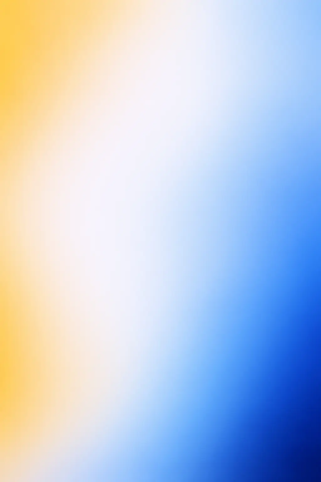 Smooth gradient background transitioning from warm yellow to white to cool blue tones.