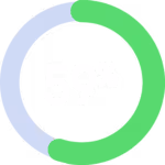 Donut chart with 59% completion