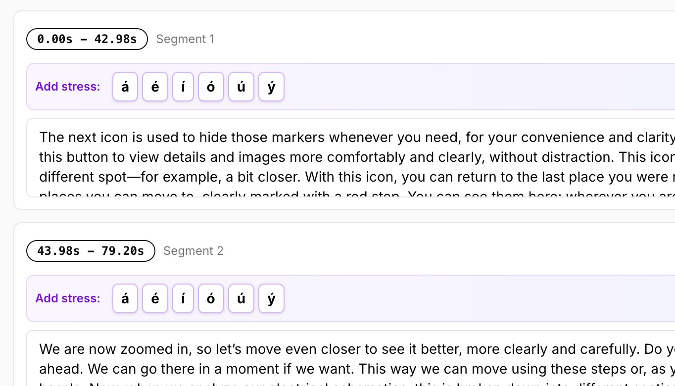 transcript : emphasis