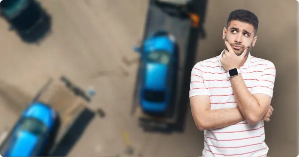 man after a car accident