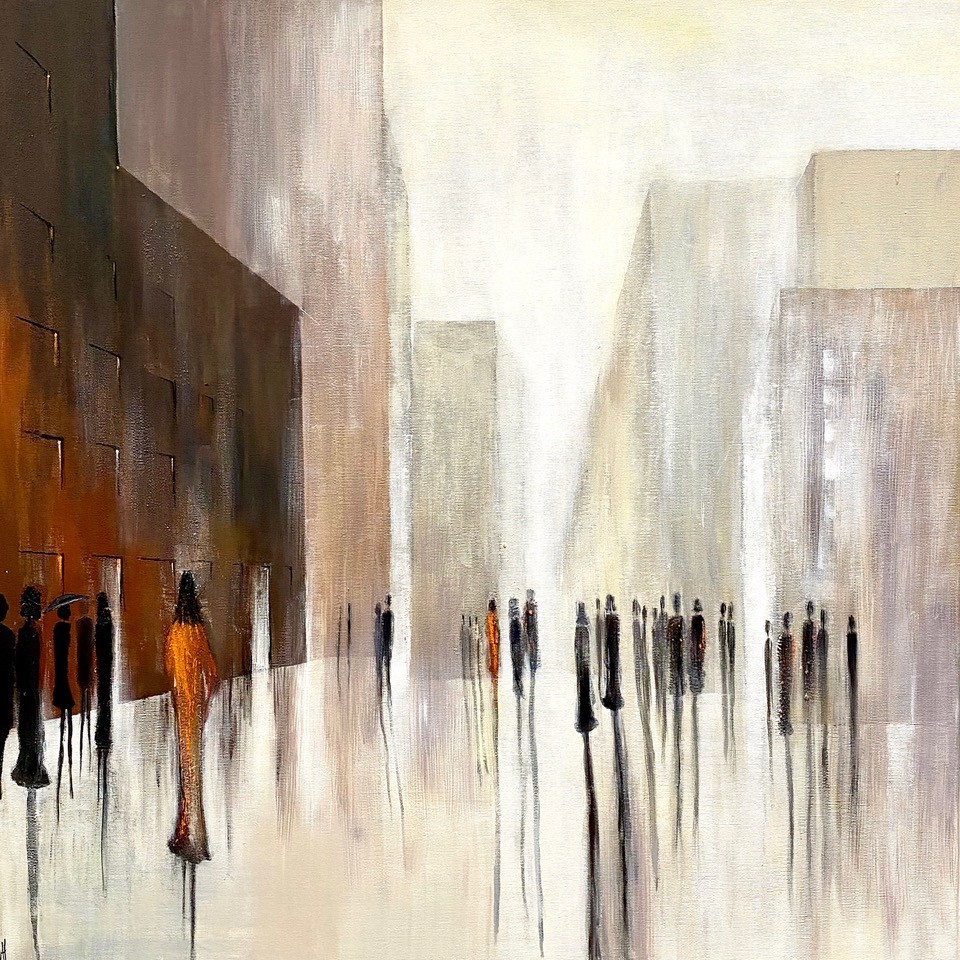 Bild LADY ROSE ON CITY WALK von Carine Hayoz