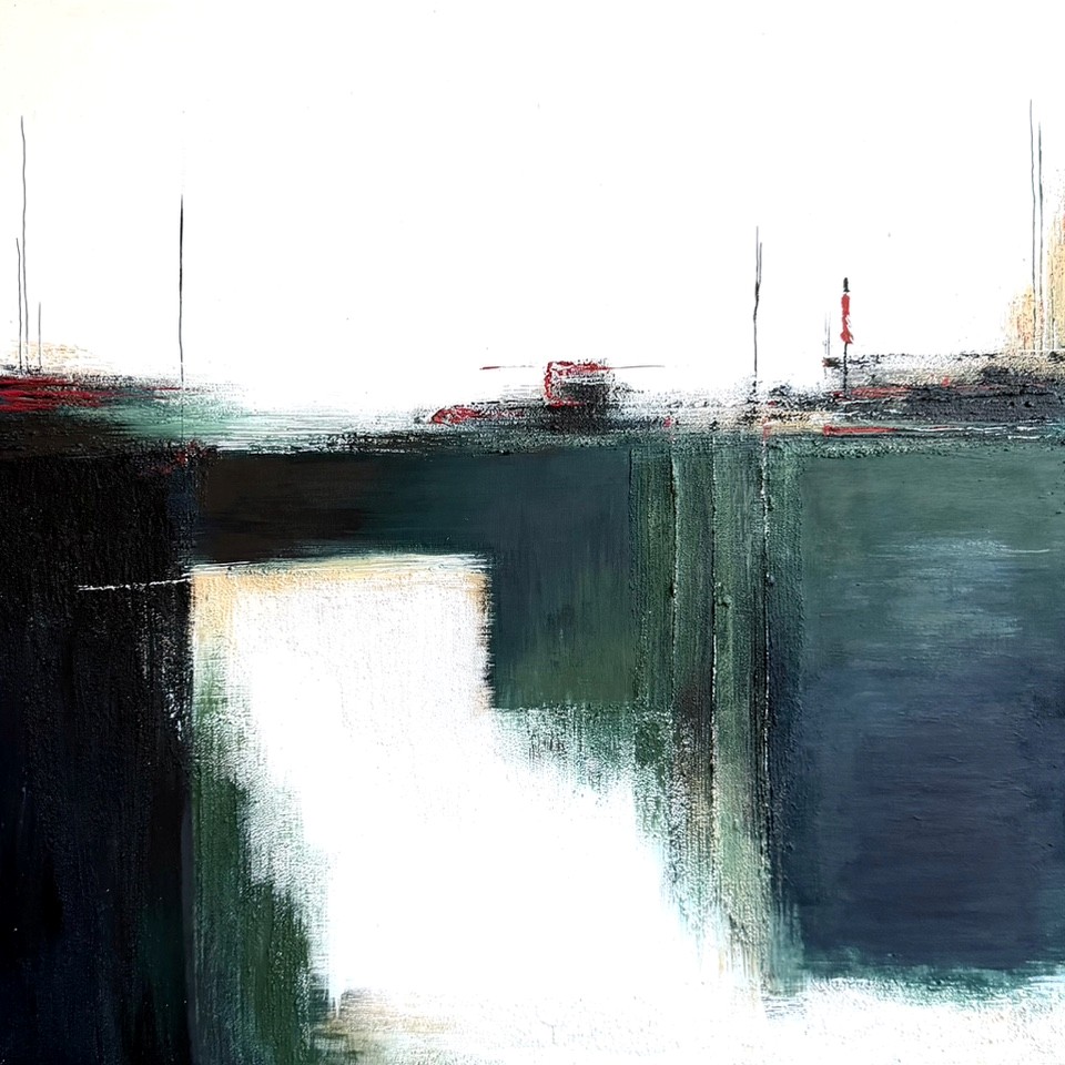 Gemälde RAIN IN SPRING von Carine Hayoz