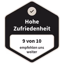 Hohe Zufriedenheit