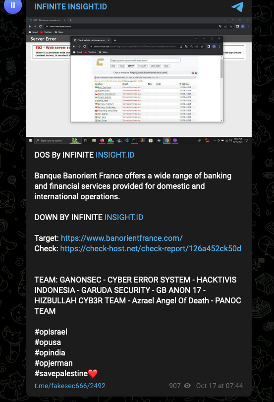 Infinite insight revendication