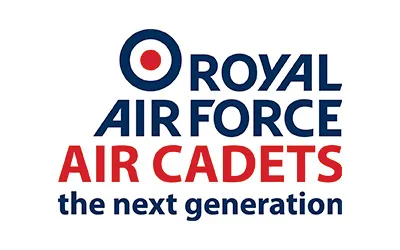 Royal Air Force Air Cadets logo with the tagline 'the next generation'.