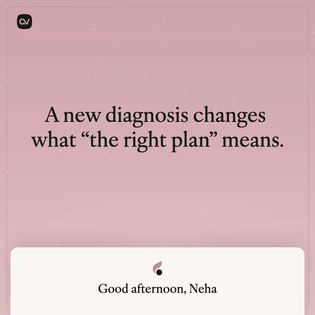 Carly helping an employee understand coverage after a new diagnosis