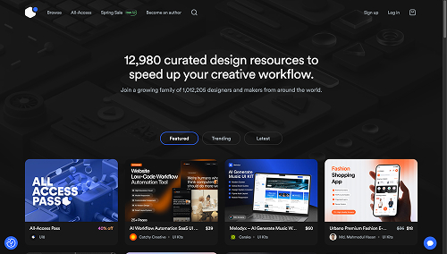 UI8 homepage