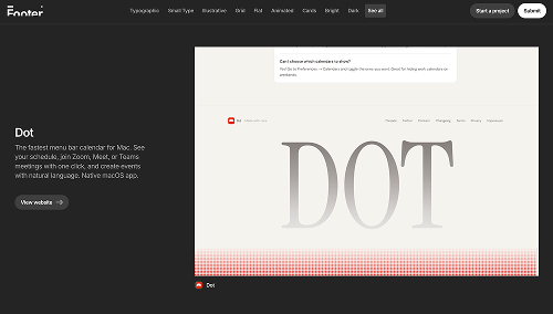 Footer.design homepage