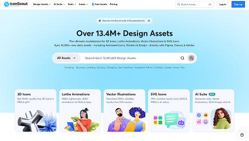 IconScout homepage