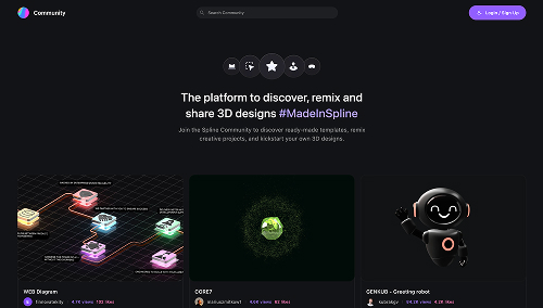 Spline Community Webpage
