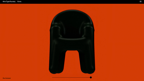 Klim Type Foundry homepage