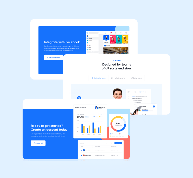 Sections Included - Techstar X Webflow Template