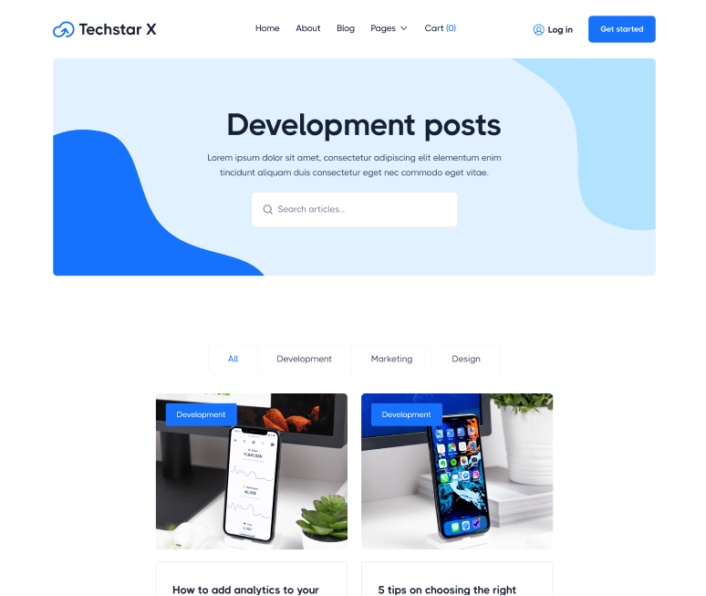 Blog - Techstar X Webflow Template